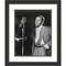 Golden Age of Jazz Frank Sinatra by William P. Gottlieb Wood Framed Wall Art Print 23 in. W x 27 in. H